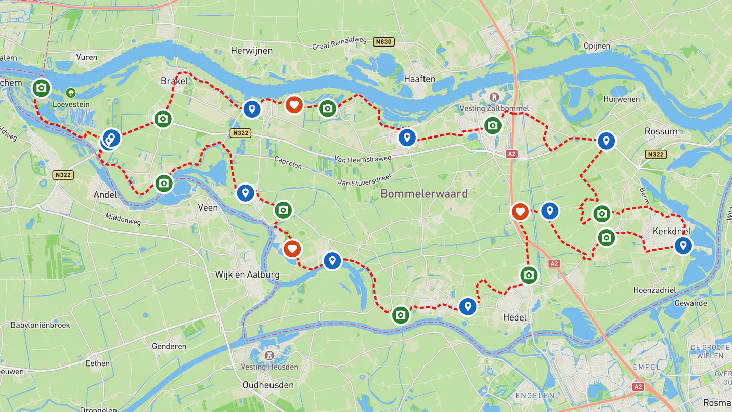 Autospeurtocht Land van Maas en Waal - rijdoor