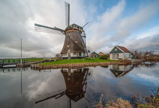 Moppelmolen in Zuid Hollands landschap